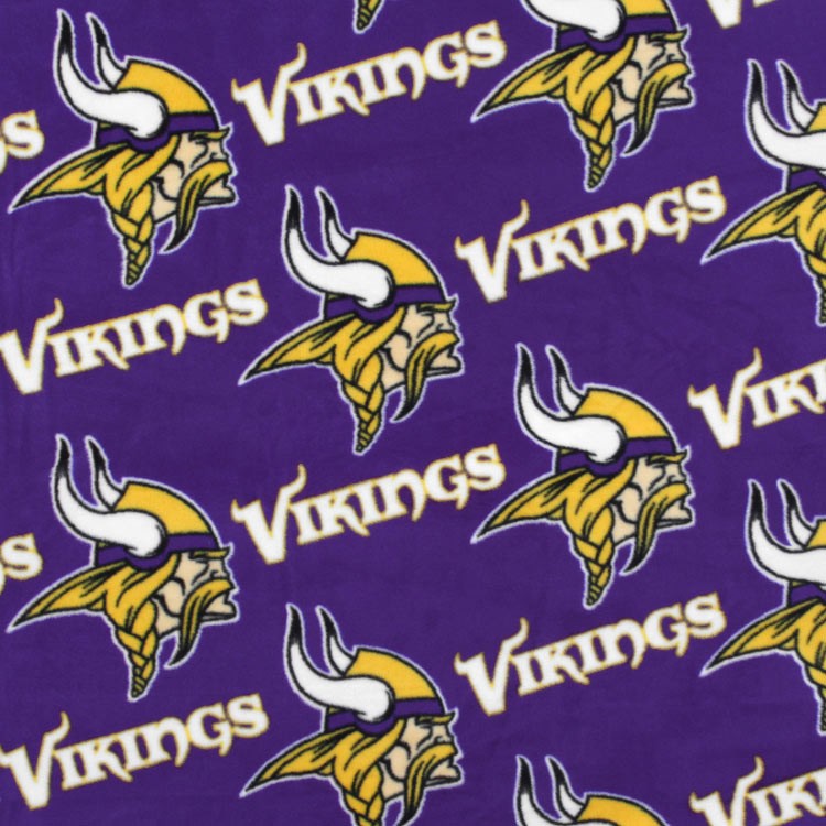 Fabric Traditions Minnesota Vikings NFL Fleece Fabric