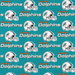 Fabric Traditions Miami Dolphins NFL Cotton Fabric
