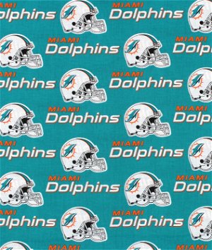 Fabric Traditions Miami Dolphins NFL Cotton Fabric