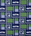 Fabric Traditions Seattle Seahawks Patchwork NFL Cotton Fabric