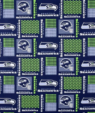Fabric Traditions Seattle Seahawks Patchwork NFL Cotton Fabric