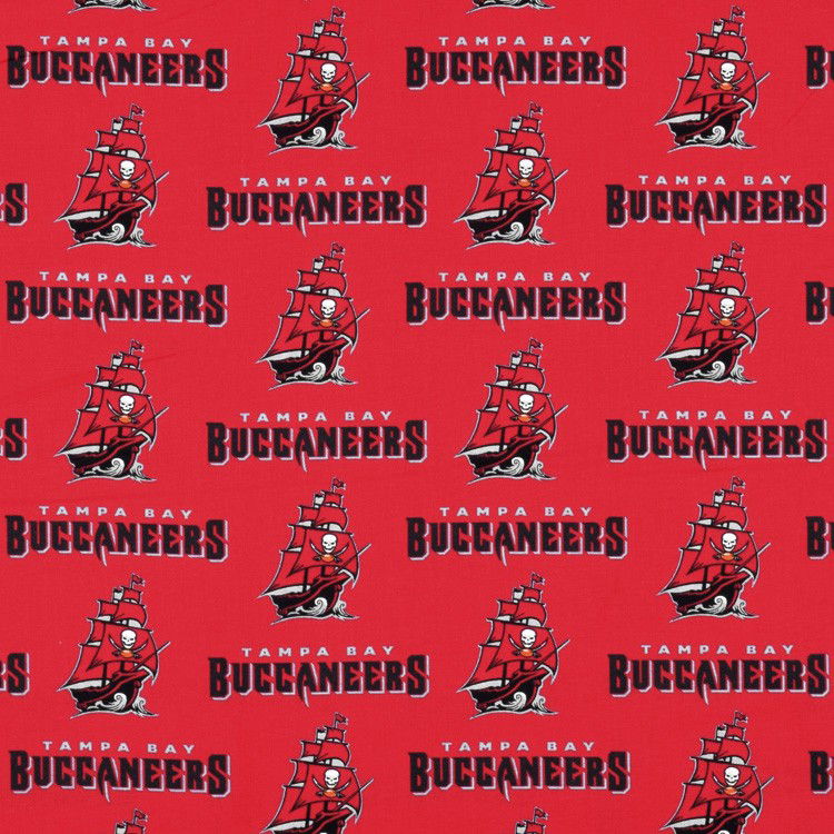 Cotton Fabric - Sports Fabric - NFL Football Tampa Bay Buccaneers Words  Flags Black 2021 - 4my3boyz Fabric