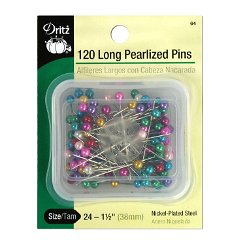 120 Long Pearlized Pins - Size 24
