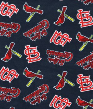 MLB Disney Mickey St Louis Cardinals Fabric by the Yard/Piece