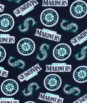Seattle Mariners MLB Fleece Fabric
