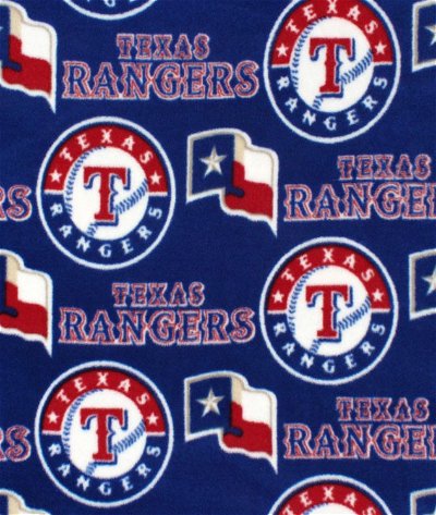 Fabric Traditions Texas Rangers MLB Fleece Fabric