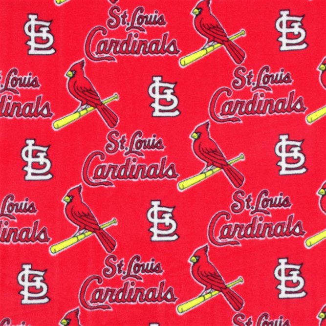 Fabric Traditions St. Louis Cardinals Red MLB Fleece Fabric