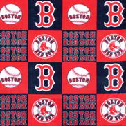 Fabric Traditions Boston Red Sox Block MLB Fleece Fabric