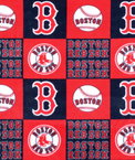 Fabric Traditions Boston Red Sox Block MLB Fleece Fabric