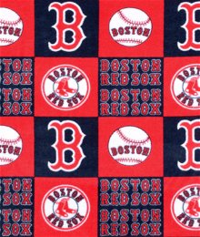 Boston Red Sox Block MLB Fleece Fabric