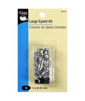 Dritz 1/4" Large Nickel Eyelet Kit