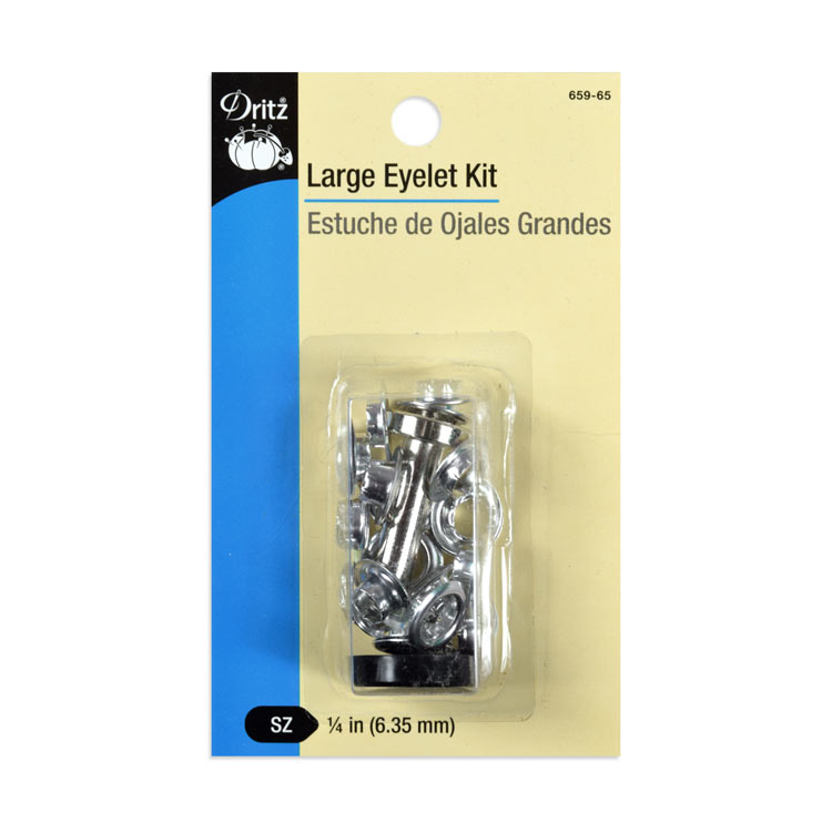 Dritz 1/4" Large Nickel Eyelet Kit
