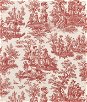 Waverly Country Life Toile Garnet Fabric