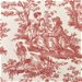 Waverly Country Life Toile Garnet Fabric thumbnail image 2 of 5
