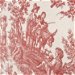 Waverly Country Life Toile Garnet Fabric thumbnail image 5 of 5