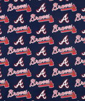 Fabric Traditions Atlanta Braves MLB Cotton Fabric