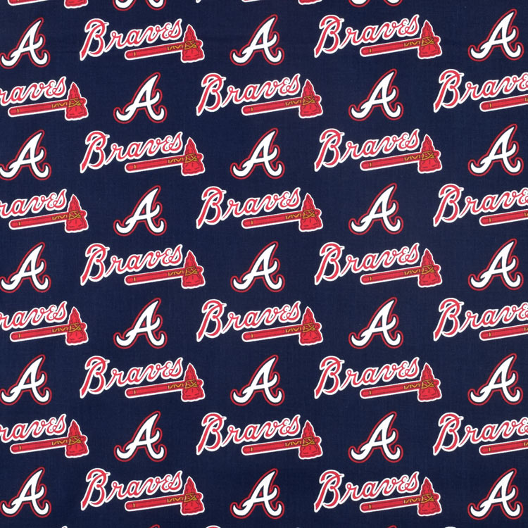 Fabric Traditions Atlanta Braves MLB Cotton Fabric