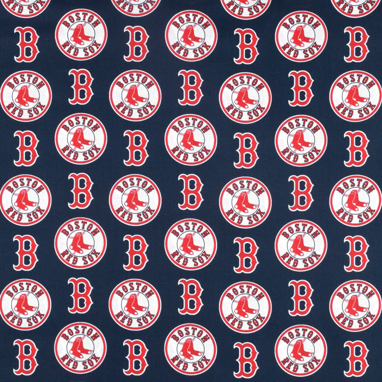 Fabric Traditions Boston Red Sox Navy MLB Cotton Fabric