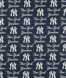 New York Yankees Navy MLB Cotton Fabric