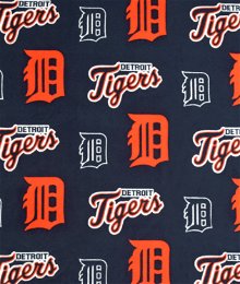 Detroit Tigers MLB Fleece Fabric