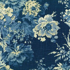 Ballad Bouquet Indigo Blue Fabric