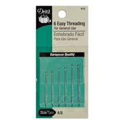 Dritz 6 Easy Threading Hand Needles - Size 4/8
