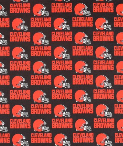 Fabric Traditions Cleveland Browns NFL Cotton Fabric