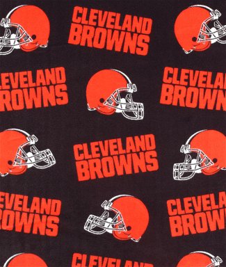 Fabric Traditions Cleveland Browns NFL Fleece Fabric