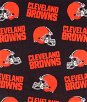 Fabric Traditions Cleveland Browns NFL Fleece Fabric