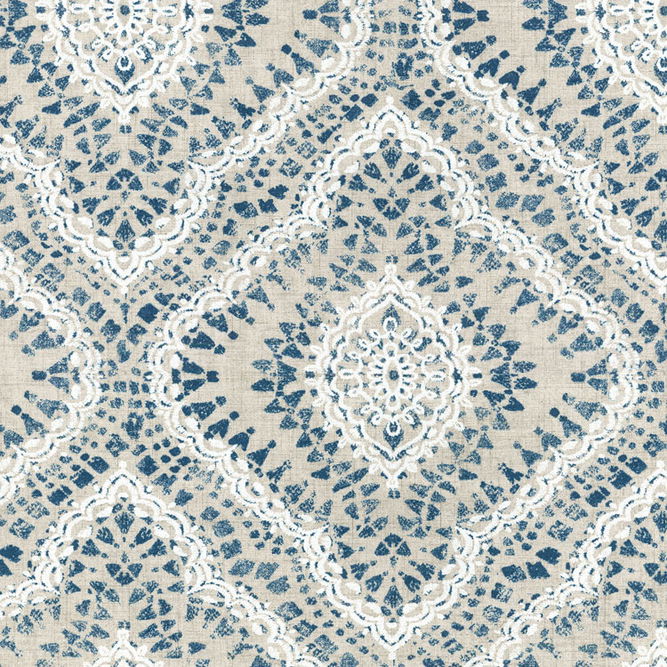 Waverly Curves Ahead Indigo Fabric