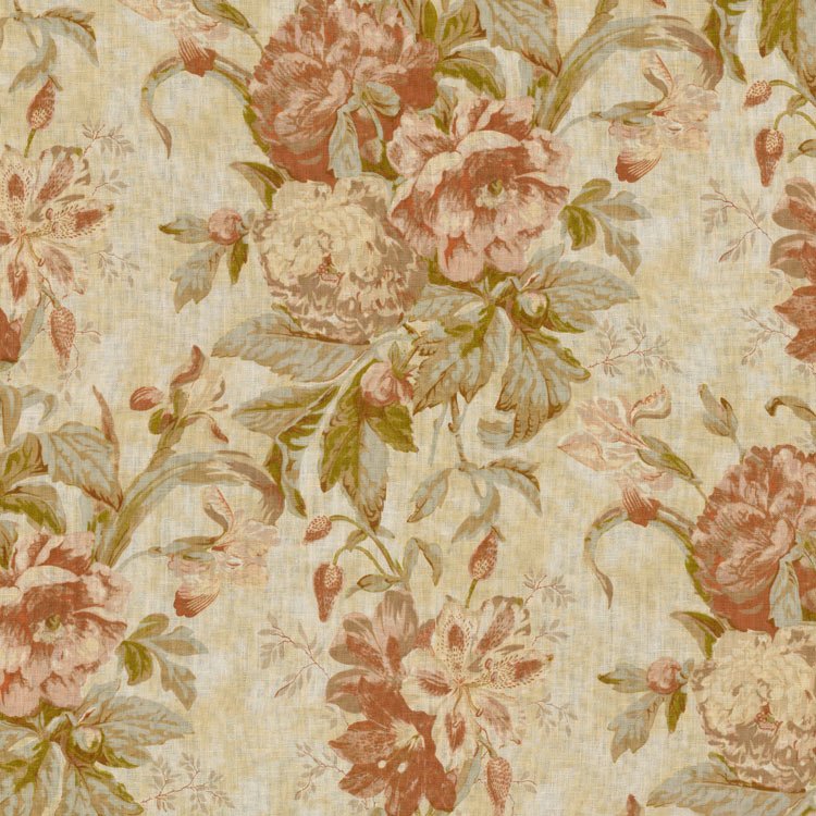 Waverly Kensington Bloom Amber Fabric