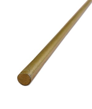 3/8 inch Brass Fabric Shade Bottom Rod - 4 Feet