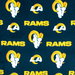 Fabric Traditions Los Angeles Rams NFL Fleece Fabric