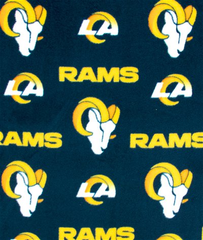Fabric Traditions Los Angeles Rams NFL Fleece Fabric