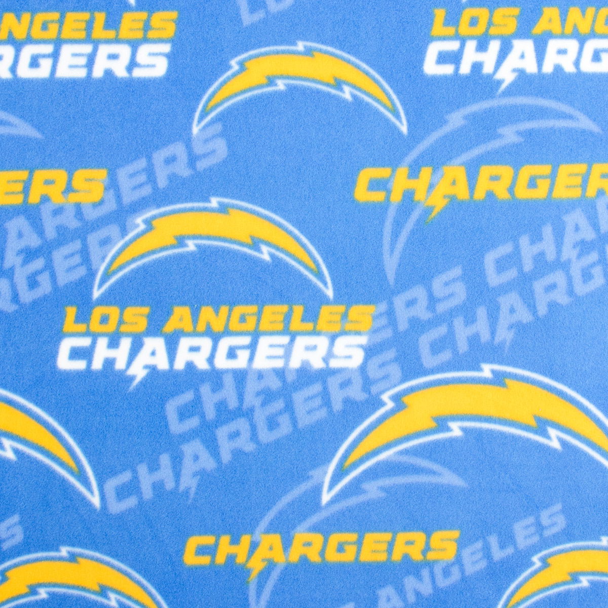 NFL Los Angeles Chargers Cotton Fabric Logo Powder Blue