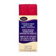 Wrights 7/8" Scarlet Double Fold Bias Tape Quilt Binding - 3 Yards