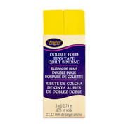 Wrights 7/8" Canary Double Fold Bias Tape Quilt Binding - 3 Yards