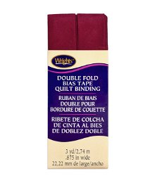 Wrights 7/8" Brick Double Fold Bias Tape Quilt Binding - 3 Yards