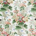 Lee Jofa Hollyhock Hand Block Cotton White/Coral Fabric