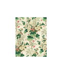 Lee Jofa Hollyhock Hand Block Linen White/Brown Fabric