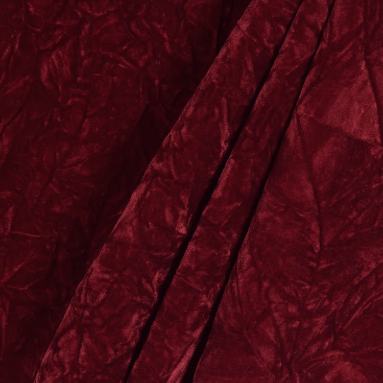 Maroon Velvet Fabric Strips