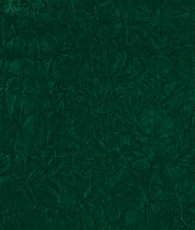 Emerald Green Crushed Flocked Velvet Fabric