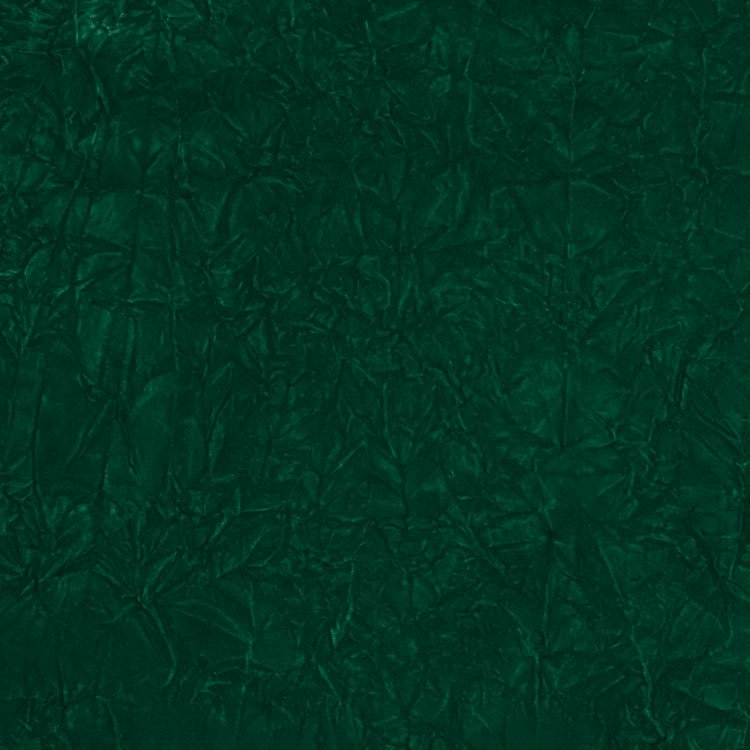 Emerald Green Crushed Flocked Velvet Fabric