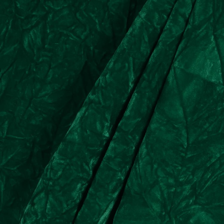 Solid Dark Emerald Green Upholstery Velvet Textile Fabric