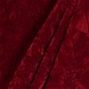 Red Crushed Flocked Velvet Fabric - Image 2