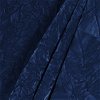 Navy Blue Crushed Flocked Velvet Fabric - Image 2