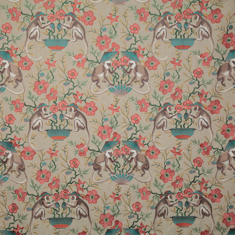 Pindler &amp; Pindler Cheeky Monkey Spring Fabric