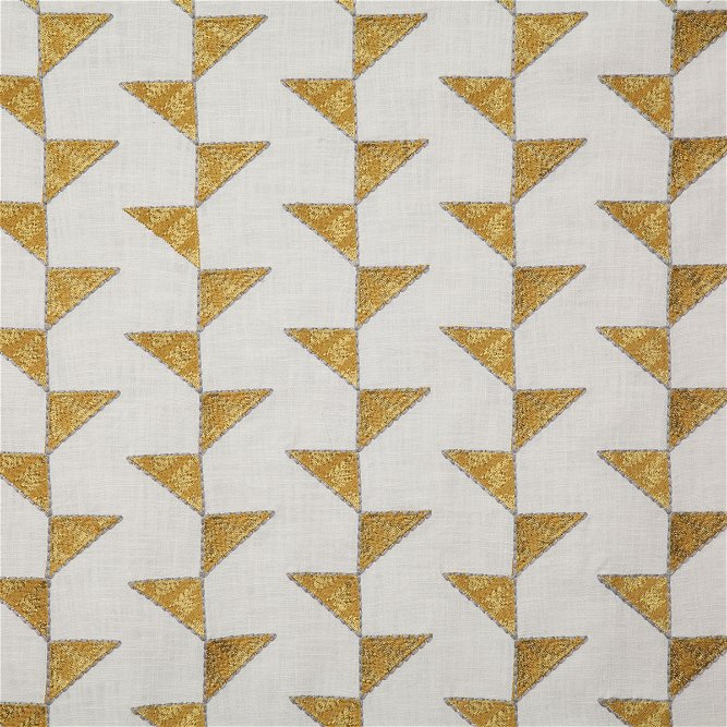 Pindler &amp; Pindler Geometric Gold Fabric