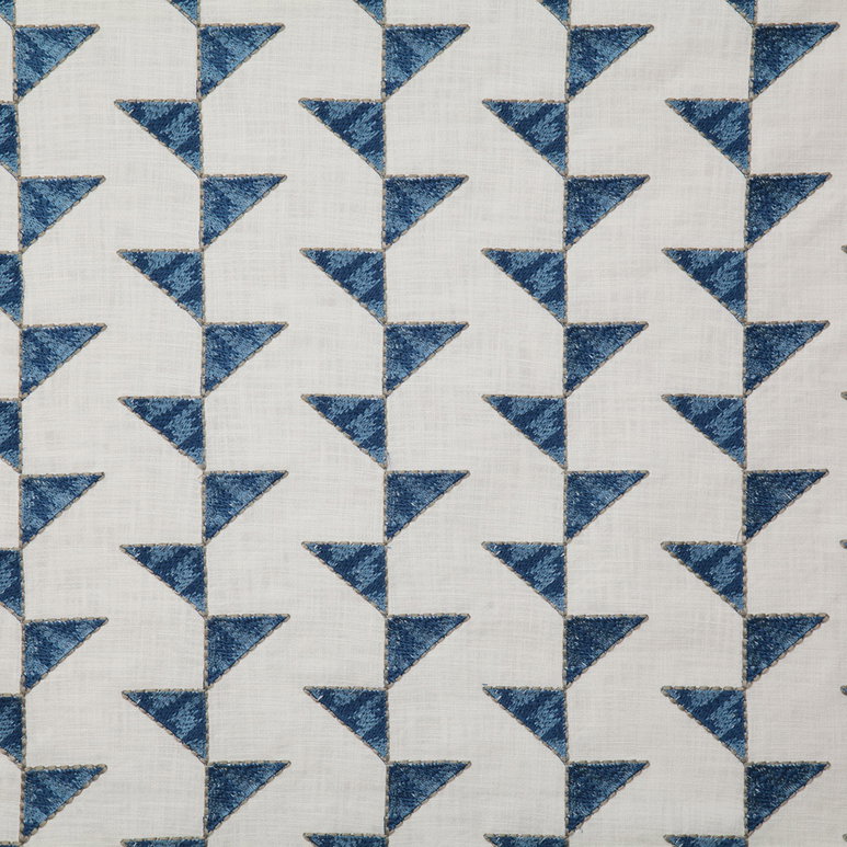 Pindler &amp; Pindler Geometric Lapis Fabric
