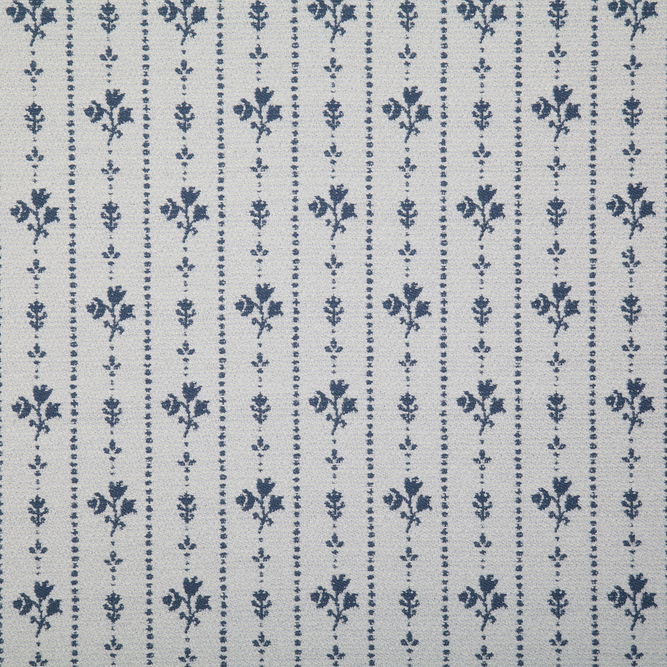Pindler &amp; Pindler Floral Stripe Denim Fabric
